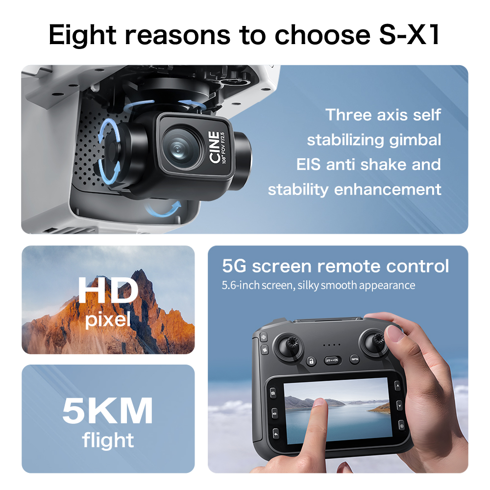 طائرة بدون طيار S-X1 الأصلية ق - مراجعة Drone Mapping وسعره